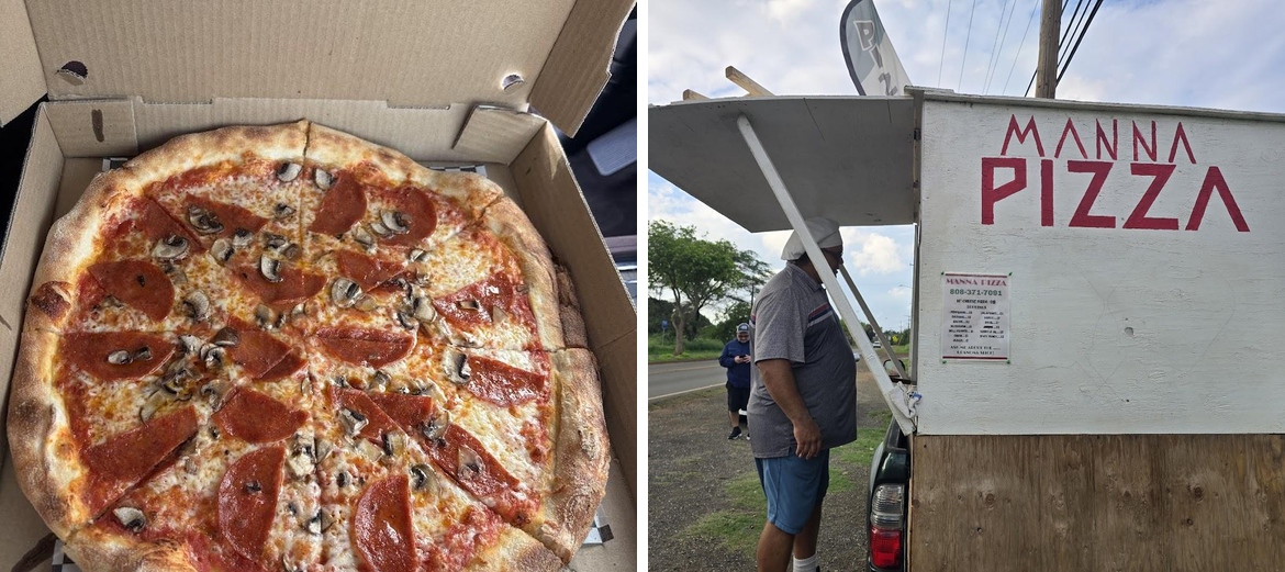 Manna Pizza Hawaii Menu