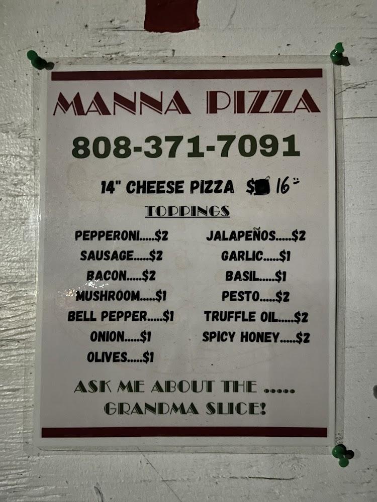 Manna Pizza Hawaii Menu image 4